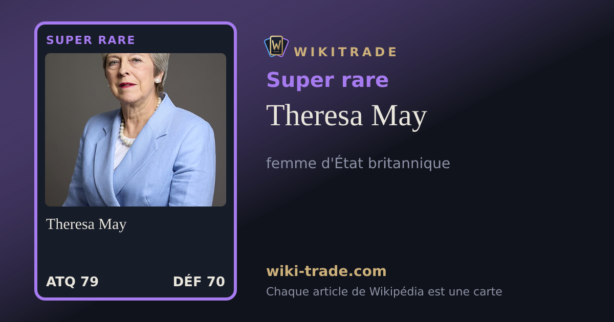 Theresa May — carte Super rare