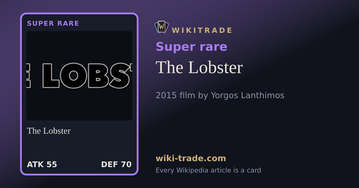 The Lobster — Super rare card