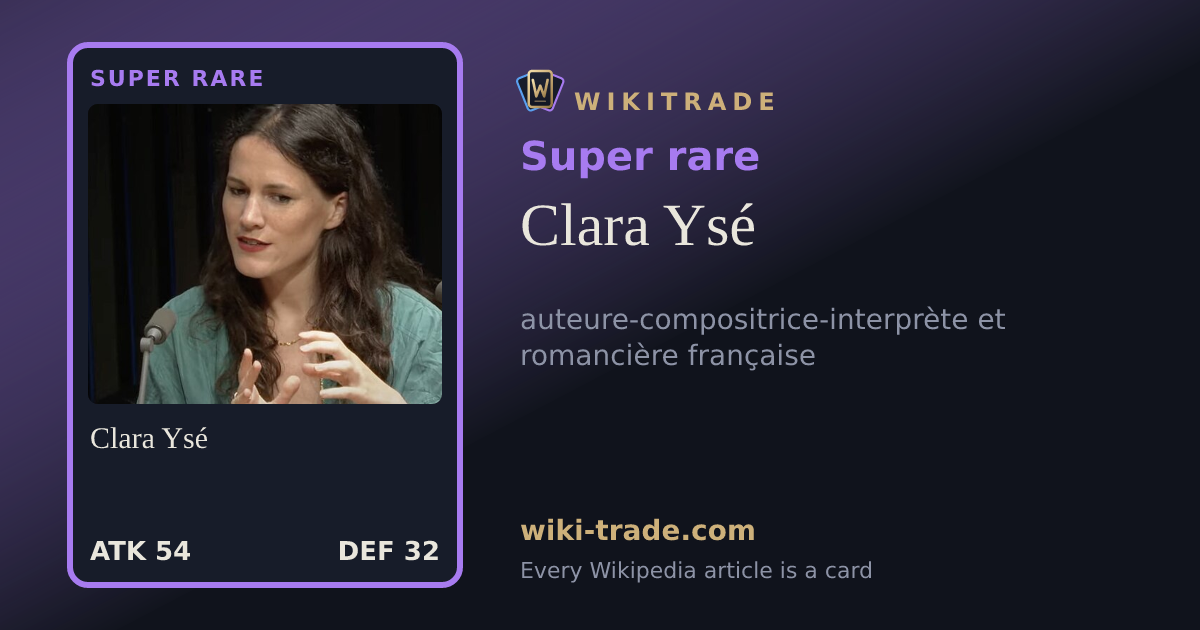 Clara Ysé — Super rare card