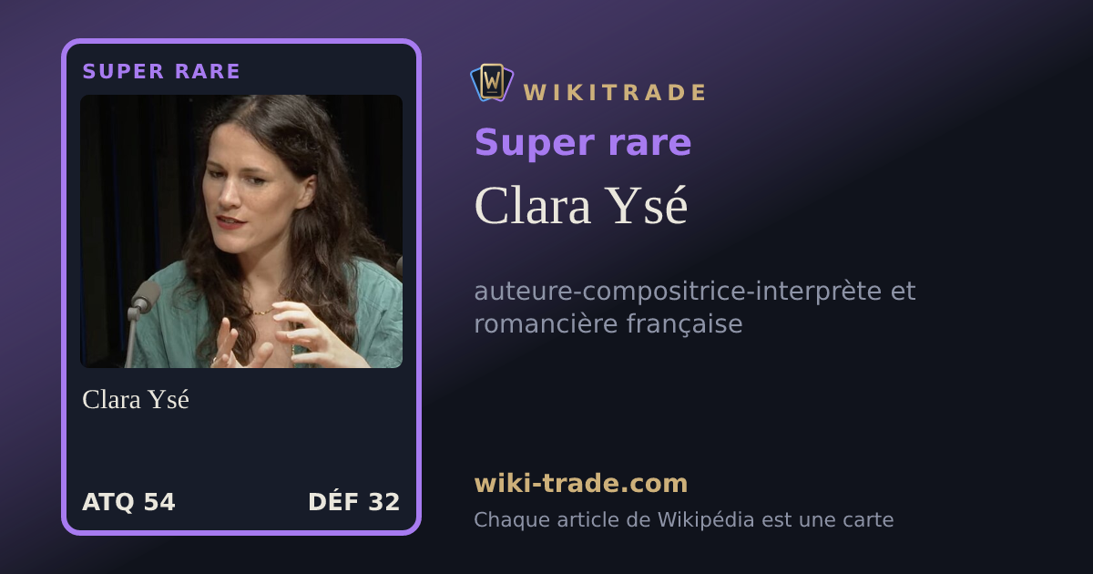Clara Ysé — carte Super rare