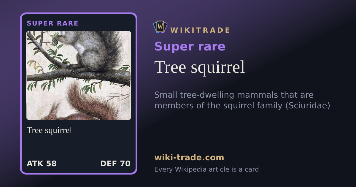 Tree squirrel — Super rare card