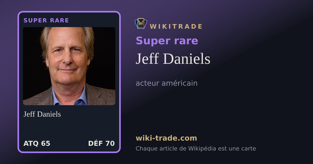 Jeff Daniels — carte Super rare
