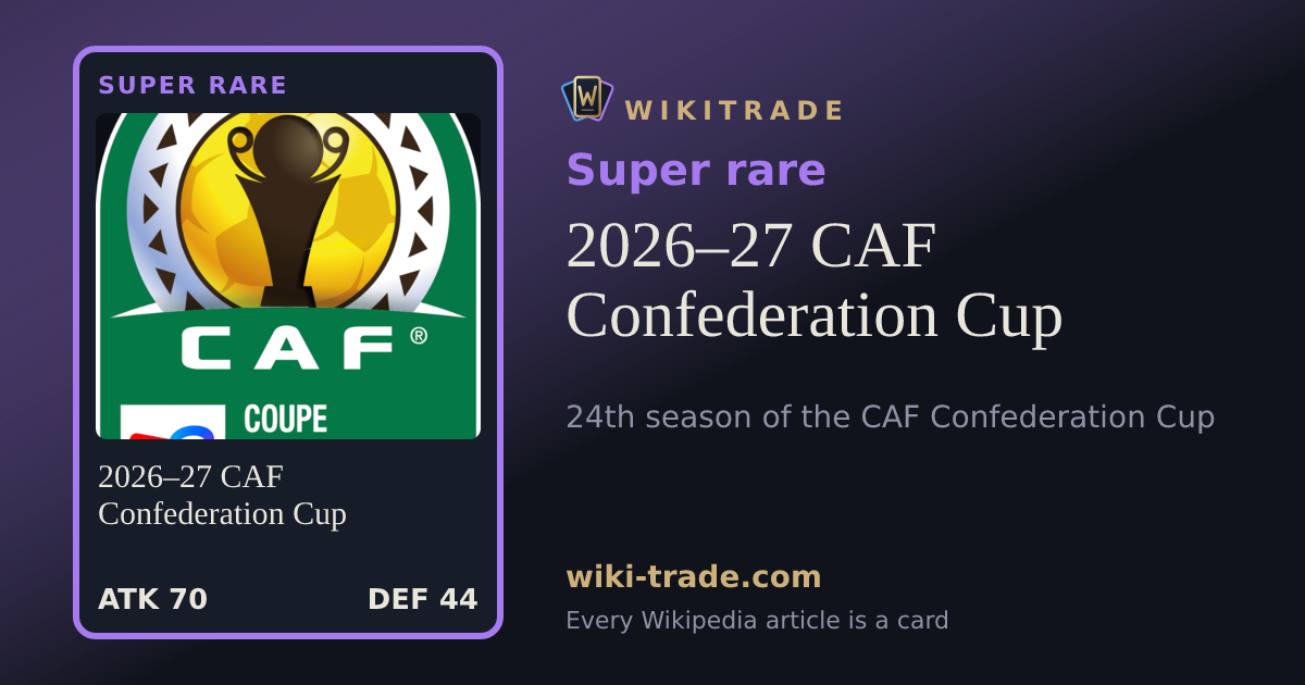 2026–27 CAF Confederation Cup — Super rare card