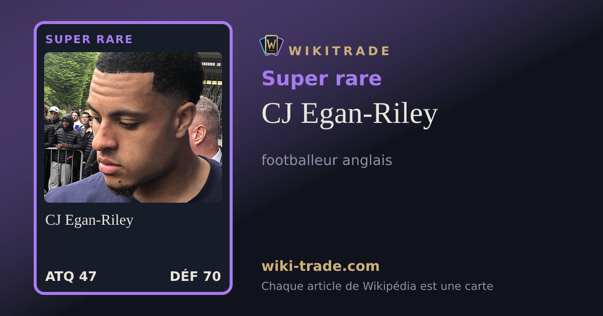 CJ Egan-Riley — carte Super rare