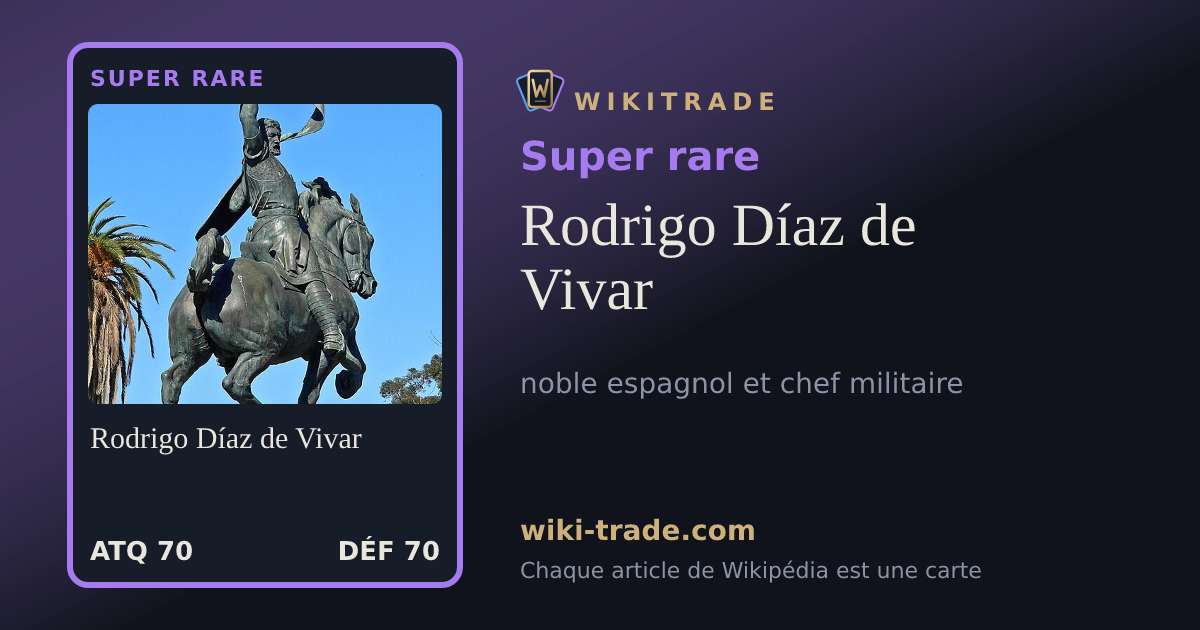Rodrigo Díaz de Vivar — carte Super rare