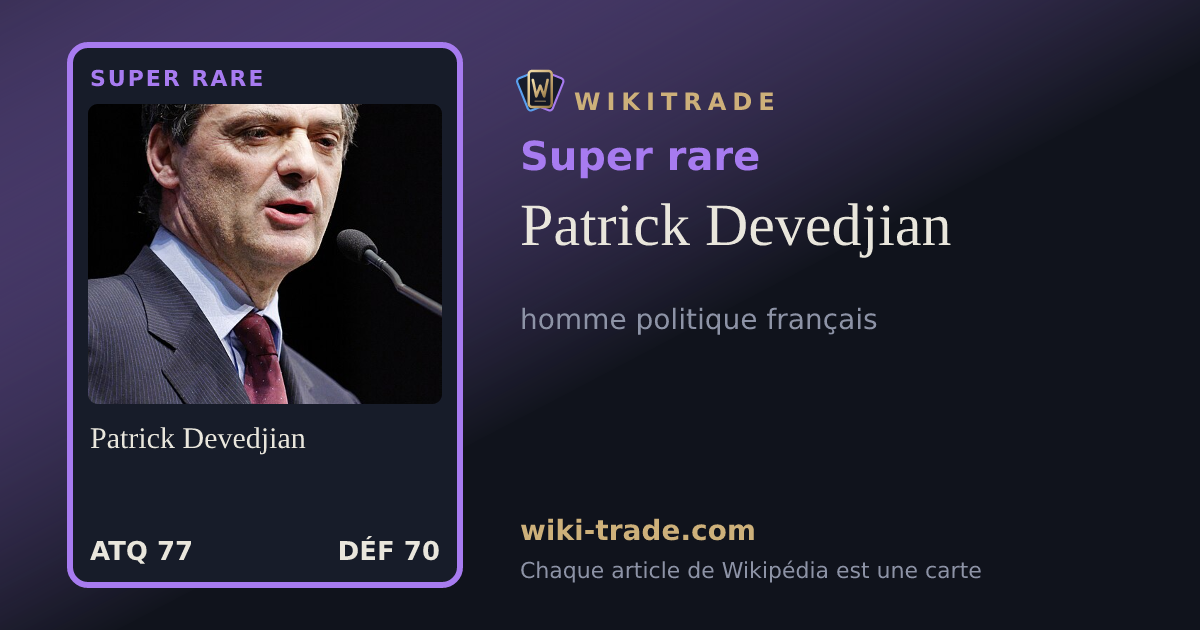 Patrick Devedjian — carte Super rare