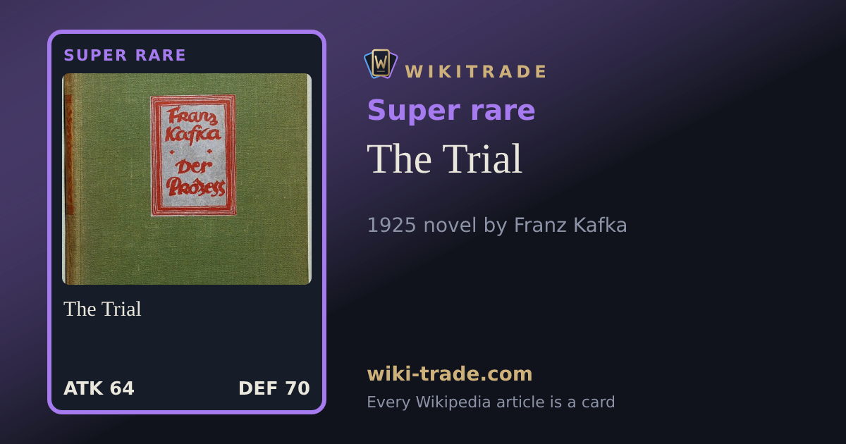The Trial — Super rare card
