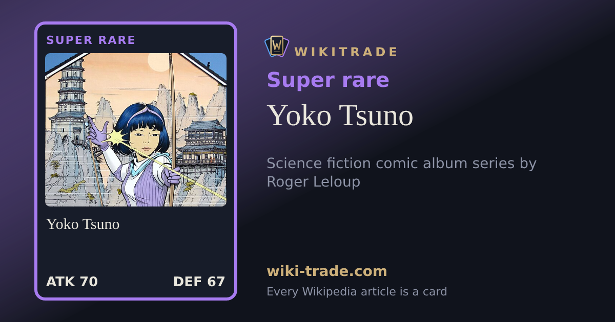 Yoko Tsuno — Super rare card