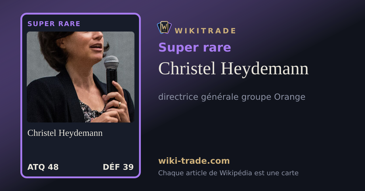 Christel Heydemann — carte Super rare