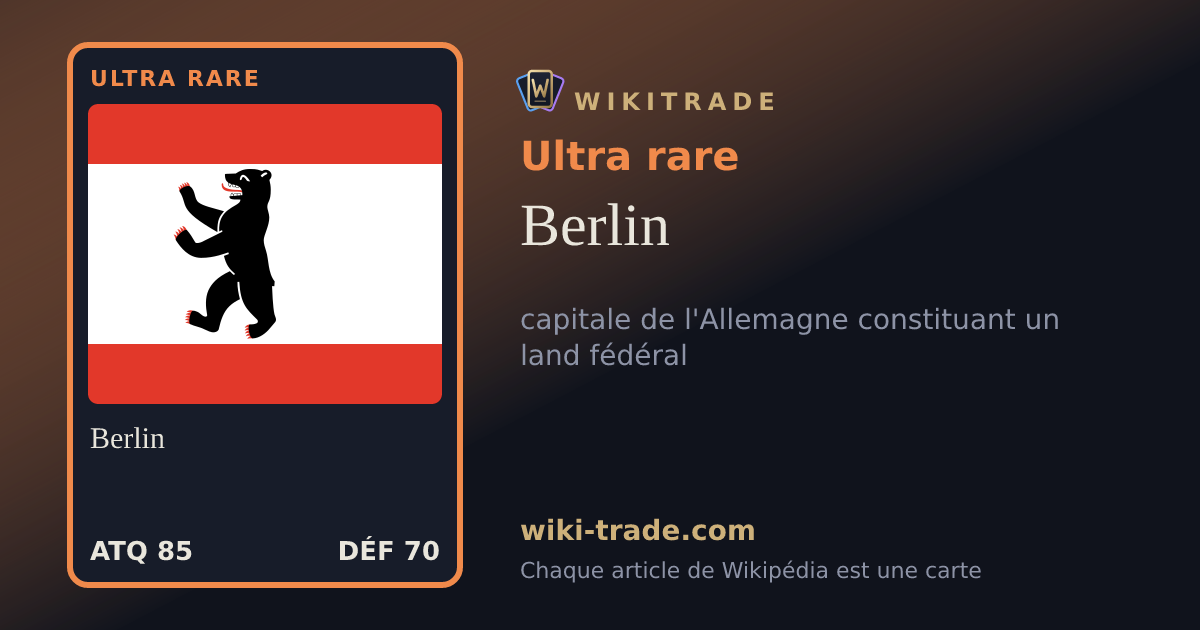 Berlin — carte Ultra rare