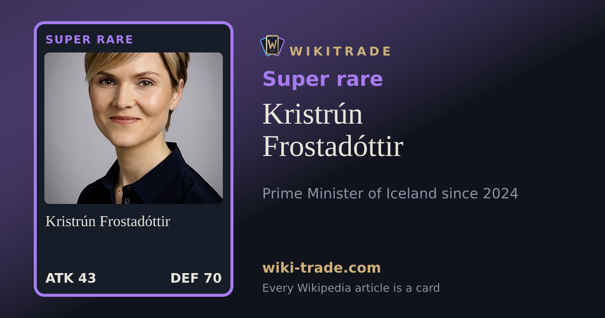 Kristrún Frostadóttir — Super rare card
