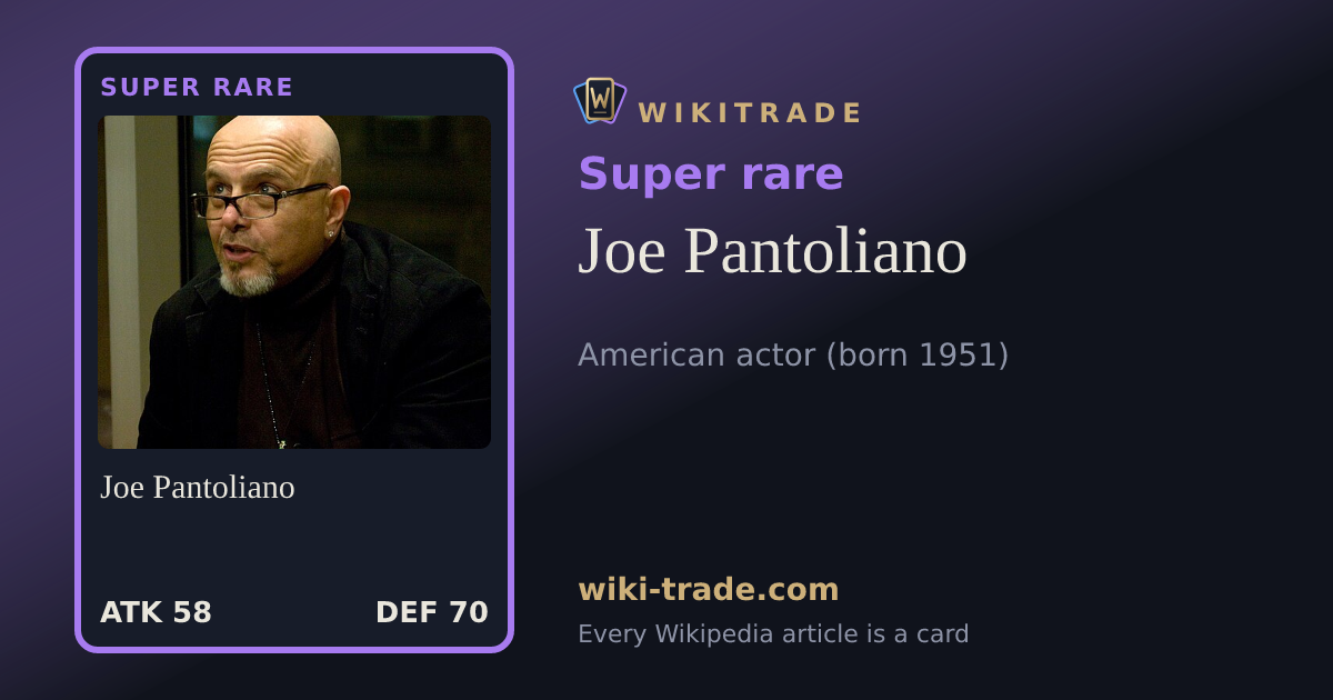 Joe Pantoliano — Super rare card
