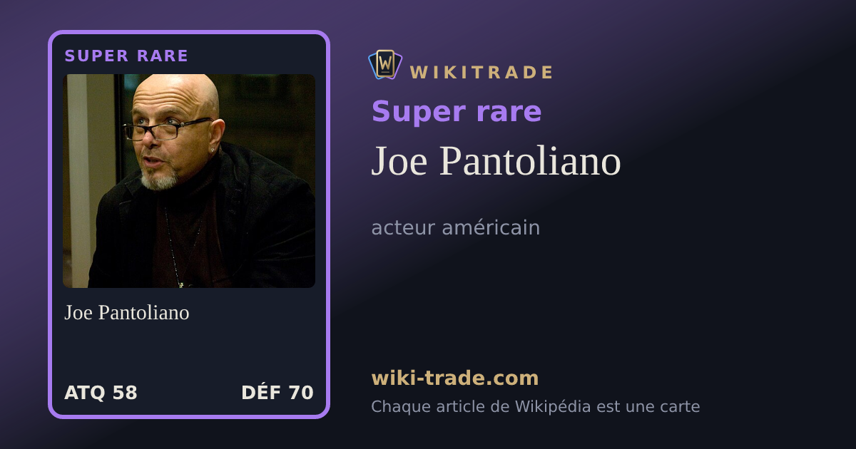 Joe Pantoliano — carte Super rare