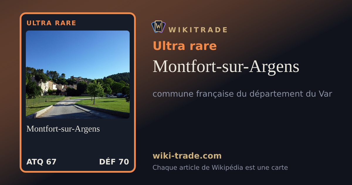 Montfort-sur-Argens — carte Ultra rare