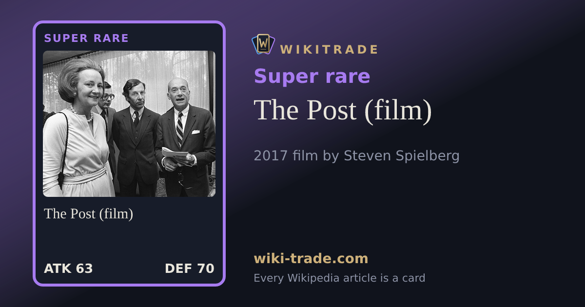 The Post (film) — Super rare card