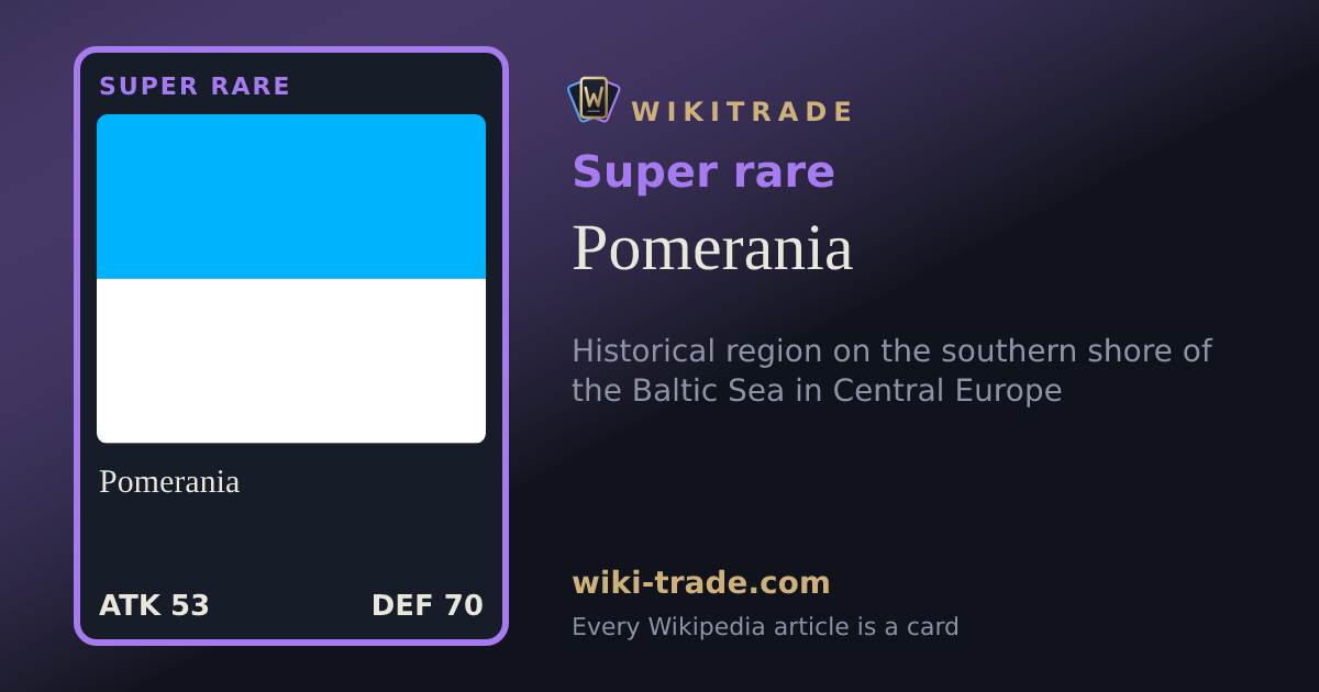 Pomerania — Super rare card