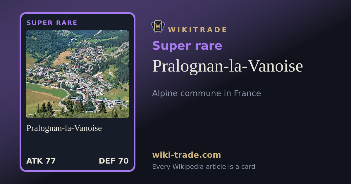 Pralognan-la-Vanoise — Super rare card