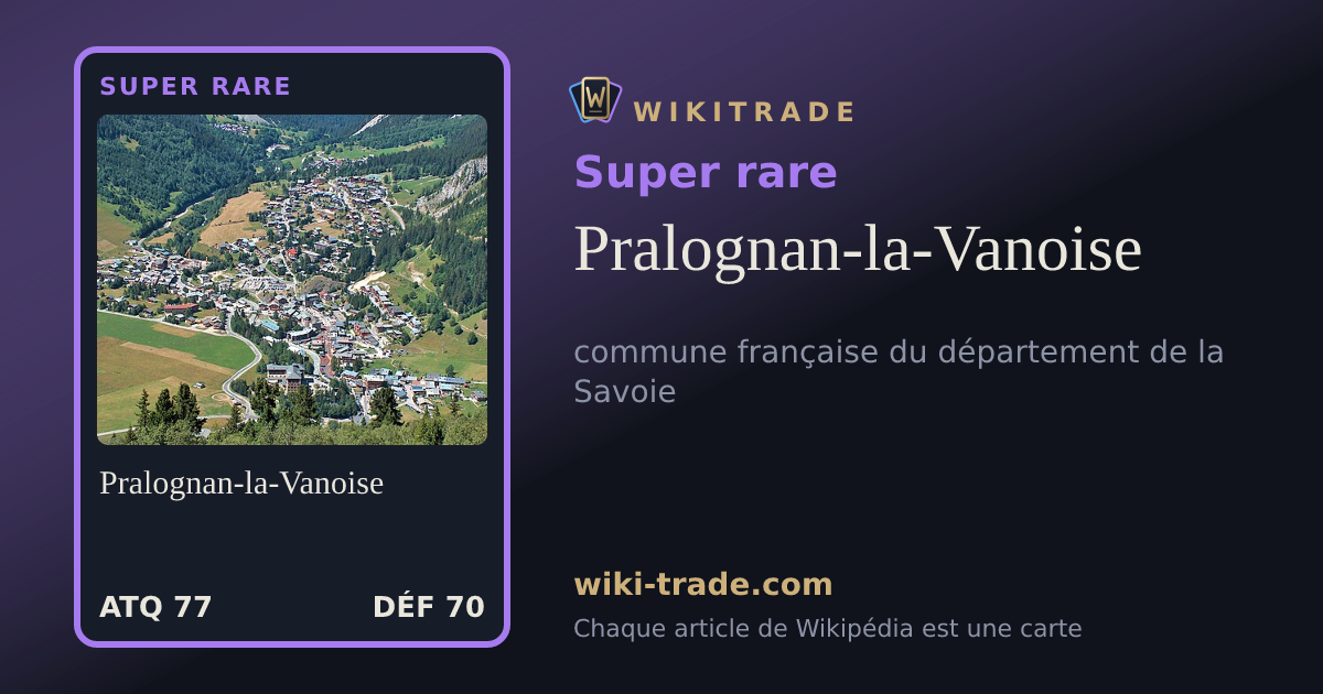 Pralognan-la-Vanoise — carte Super rare
