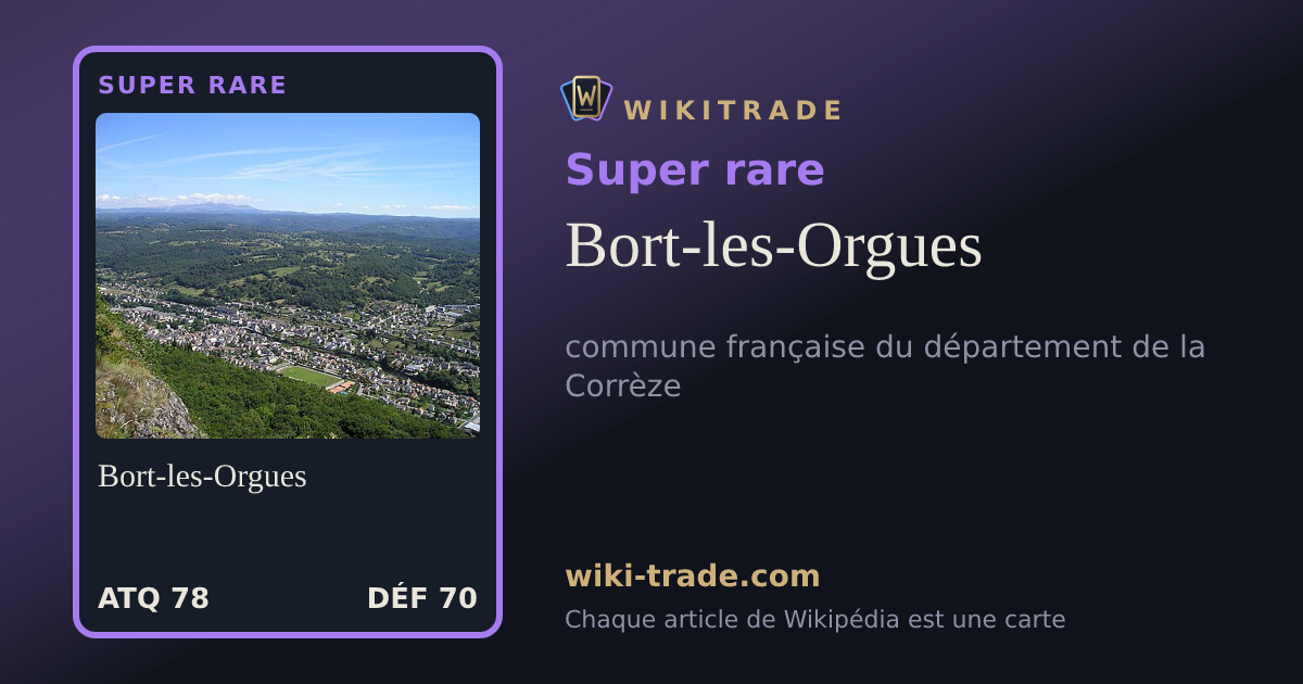 Bort-les-Orgues — carte Super rare