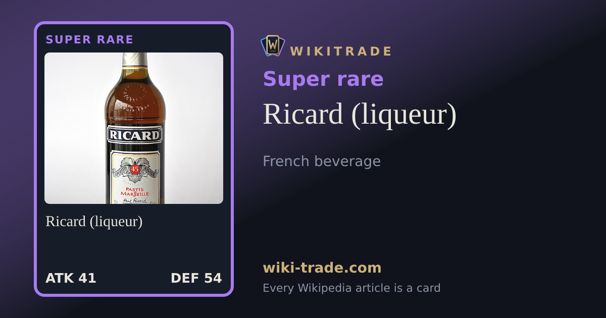 Ricard (liqueur) — Super rare card