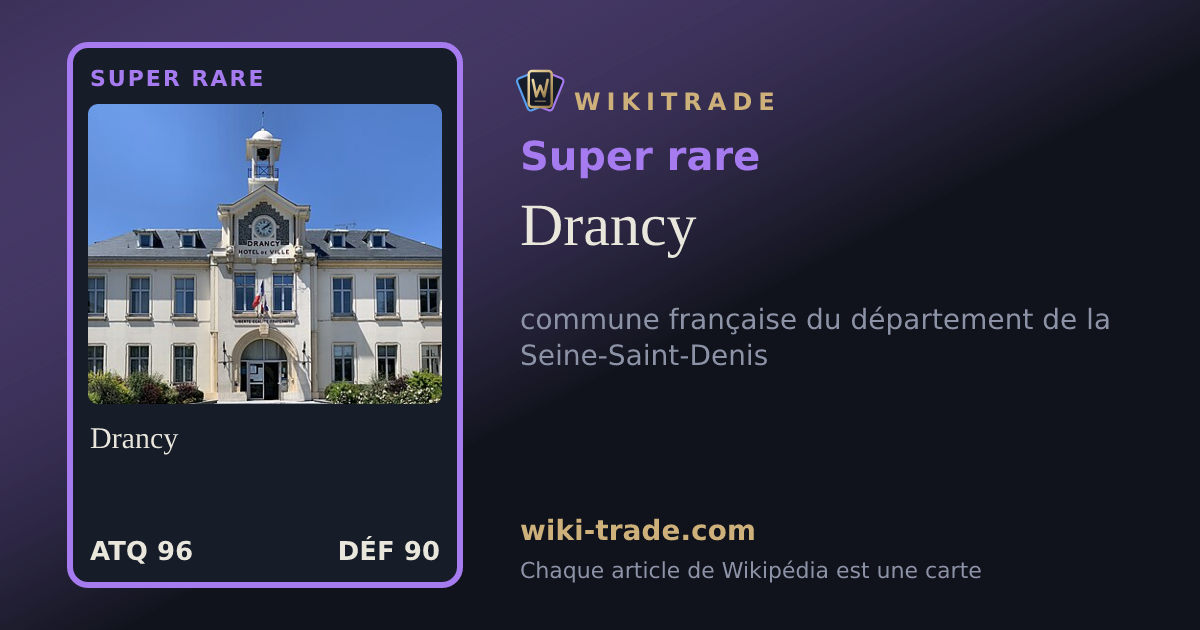 Drancy — carte Super rare