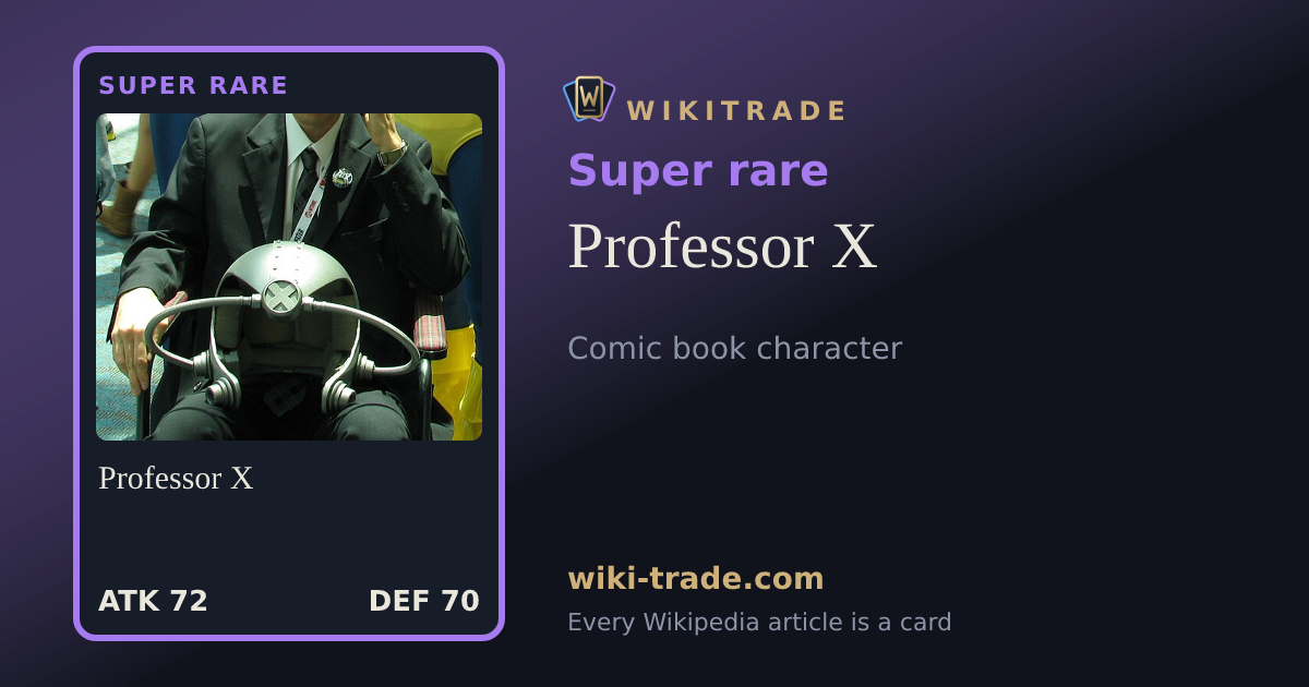 Professor X — Super rare card