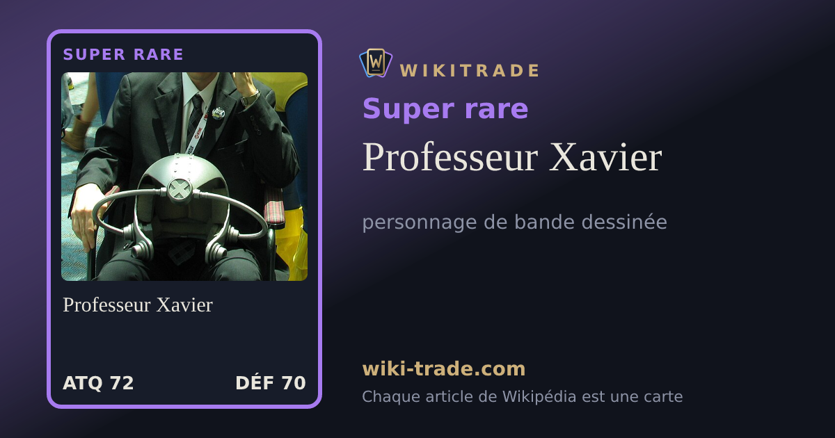 Professeur Xavier — carte Super rare