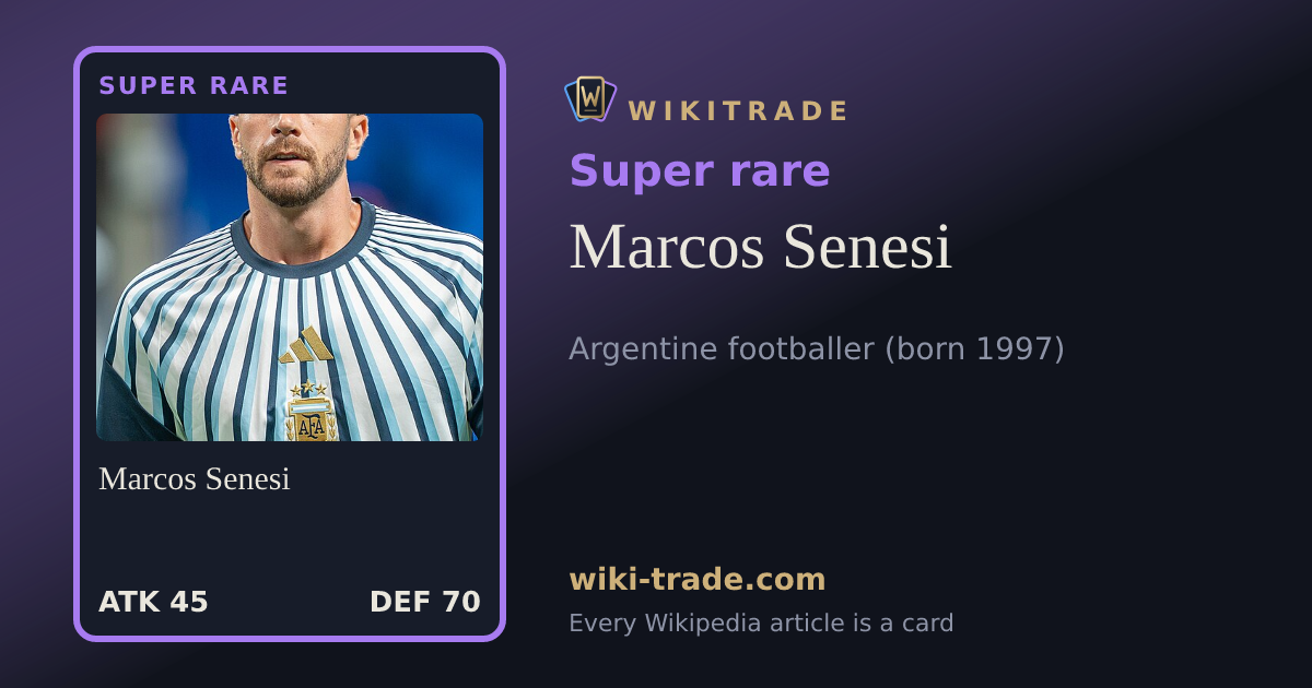 Marcos Senesi — Super rare card