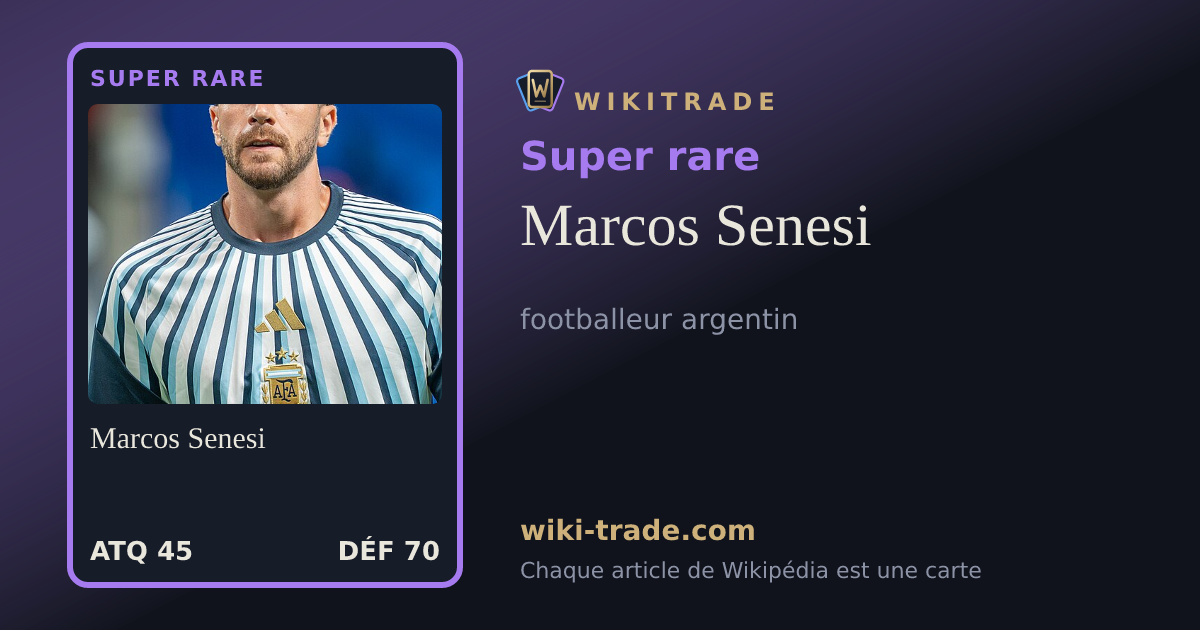 Marcos Senesi — carte Super rare