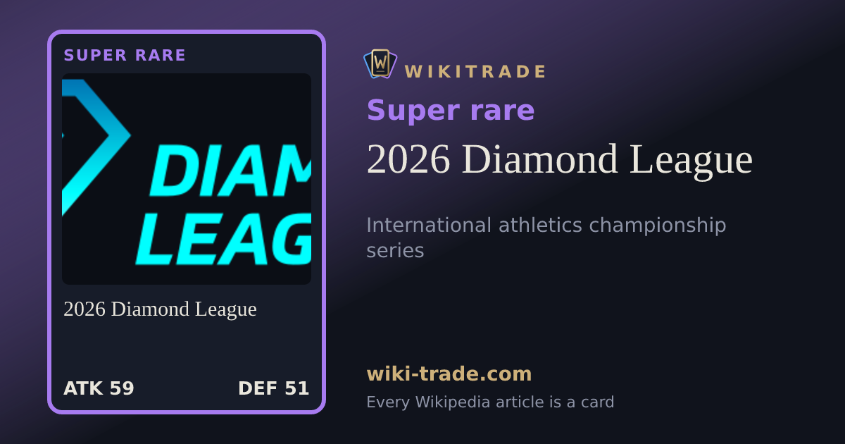 2026 Diamond League — Super rare card