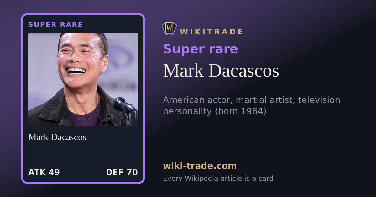 Mark Dacascos — Super rare card