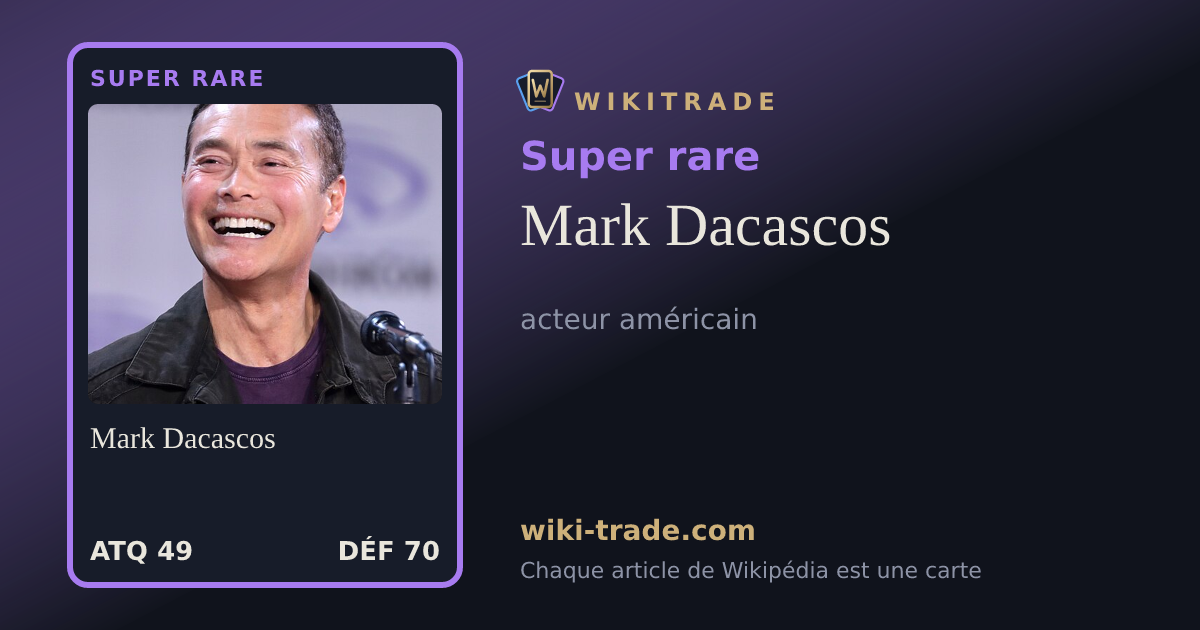 Mark Dacascos — carte Super rare