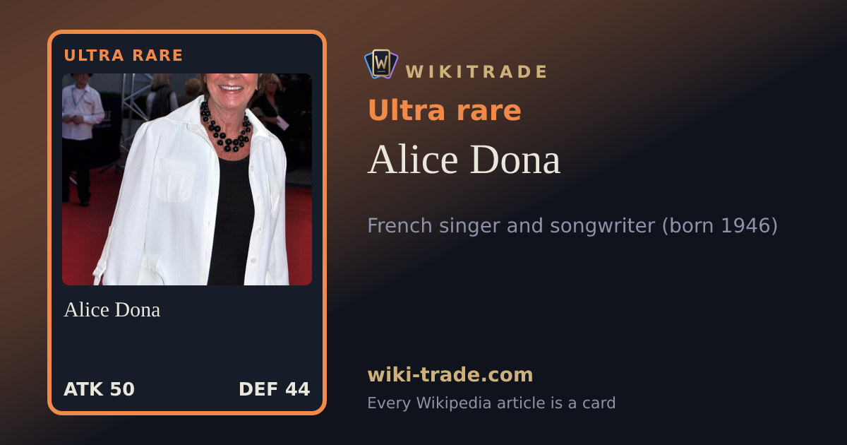Alice Dona — Ultra rare card