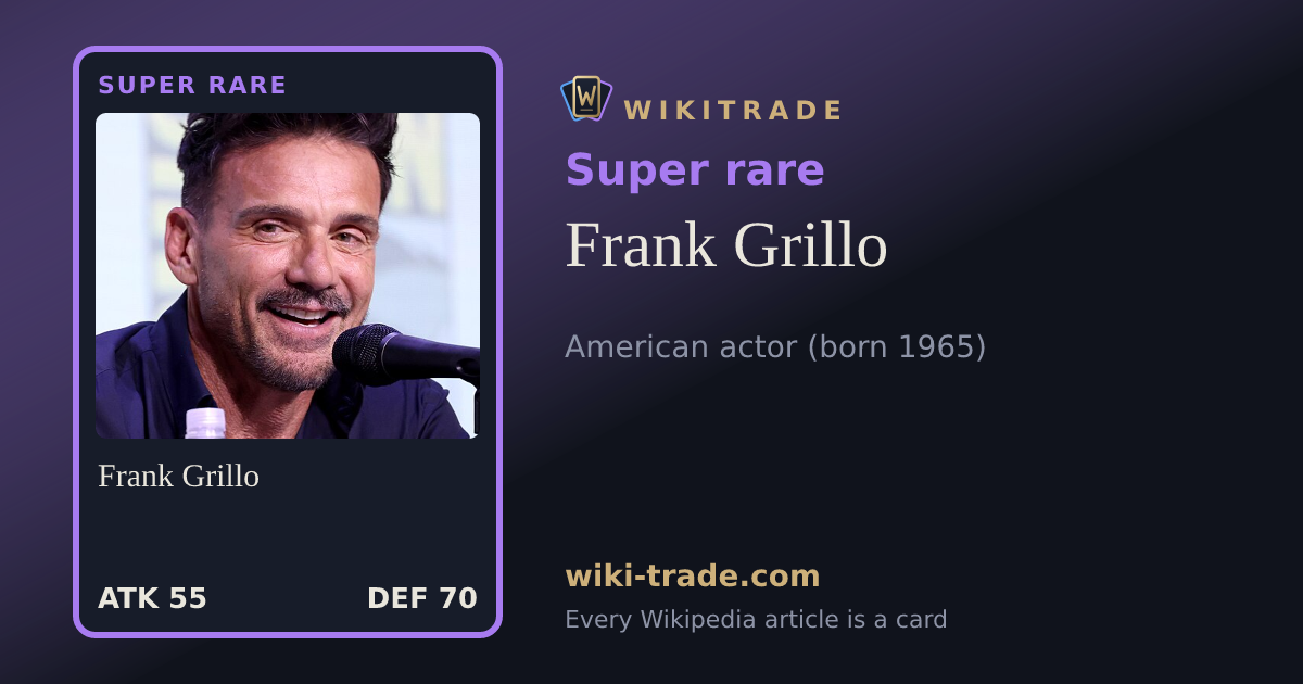 Frank Grillo — Super rare card