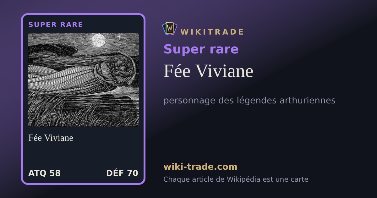 Fée Viviane — carte Super rare