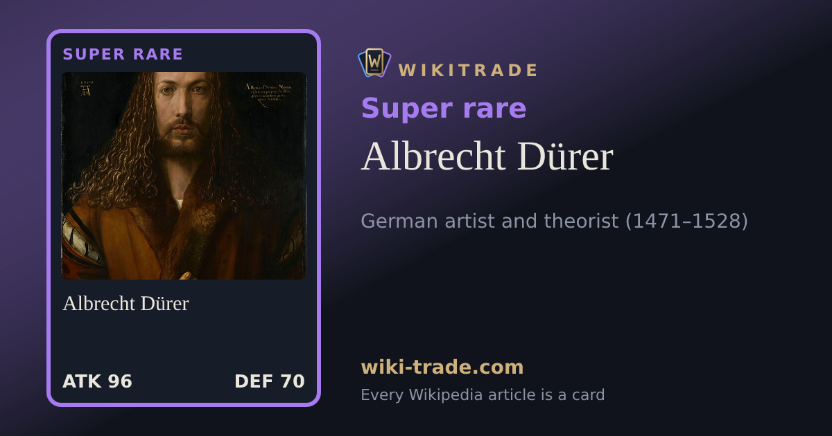 Albrecht Dürer — Super rare card