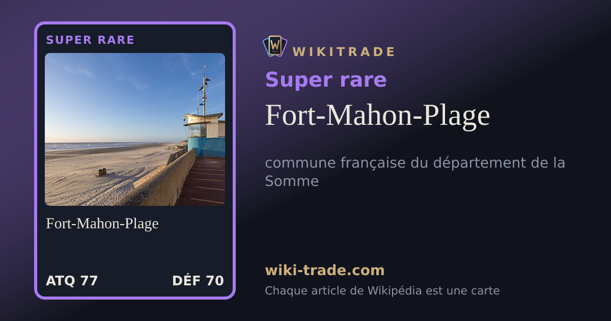 Fort-Mahon-Plage — carte Super rare