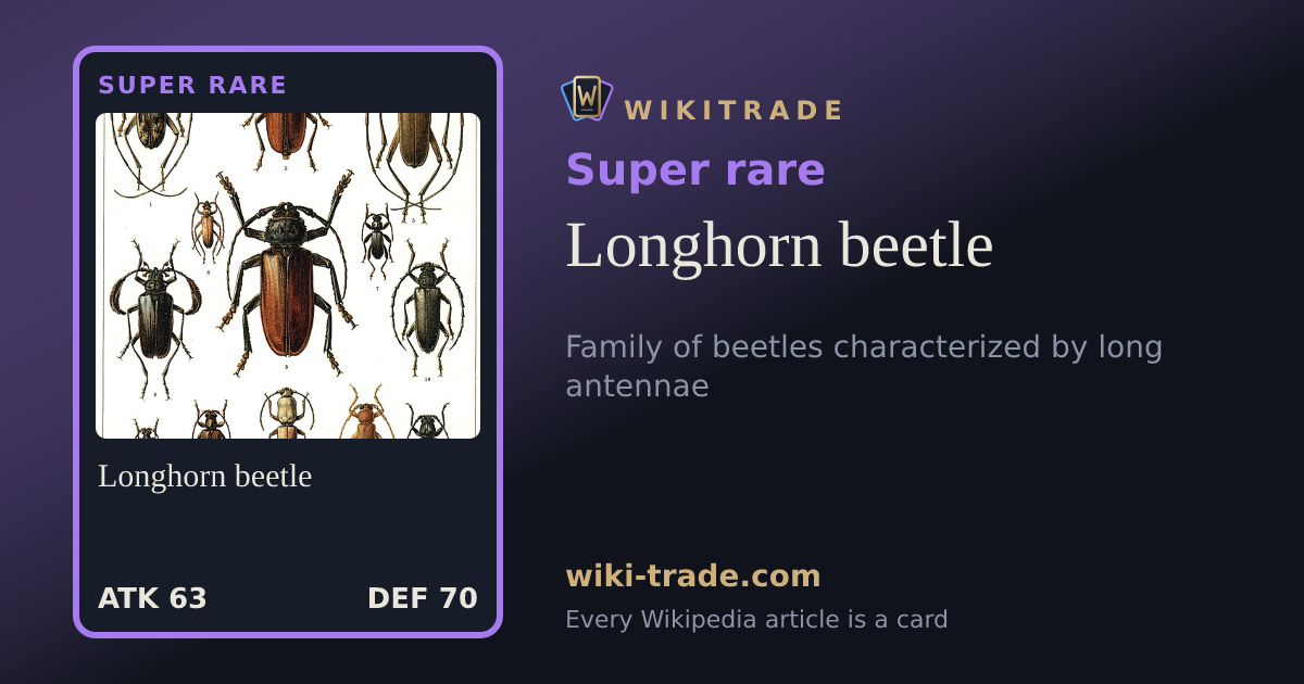 Longhorn beetle — Super rare card