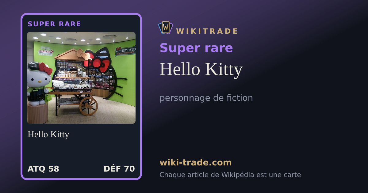 Hello Kitty — carte Super rare