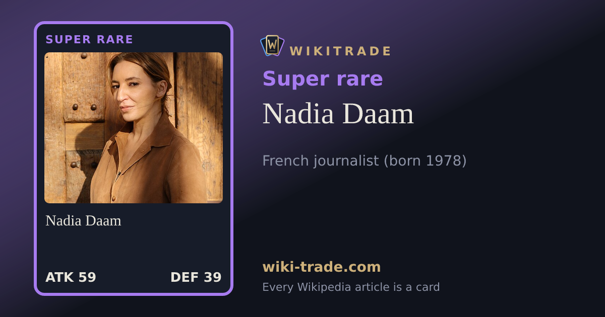 Nadia Daam — Super rare card