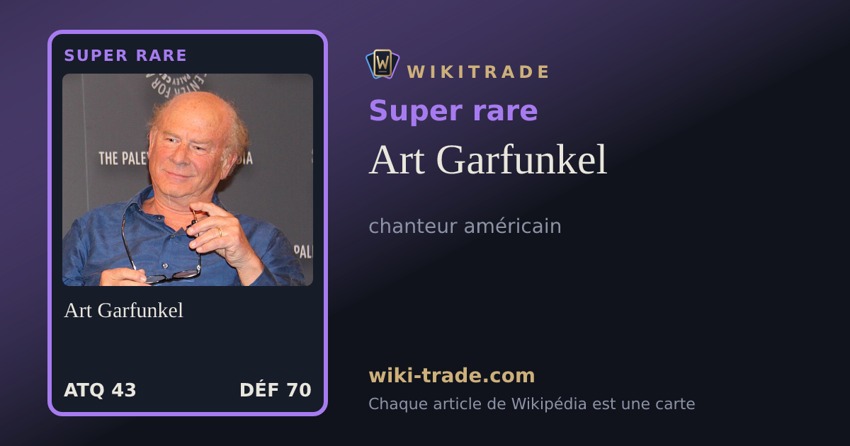 Art Garfunkel — carte Super rare