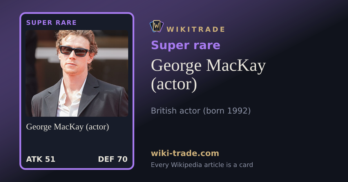 George MacKay (actor) — Super rare card