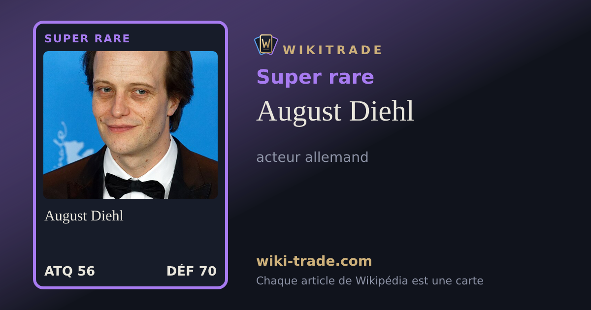 August Diehl — carte Super rare