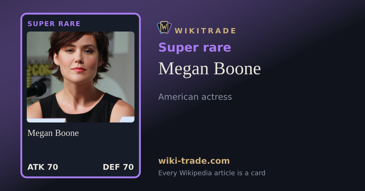 Megan Boone — Super rare card