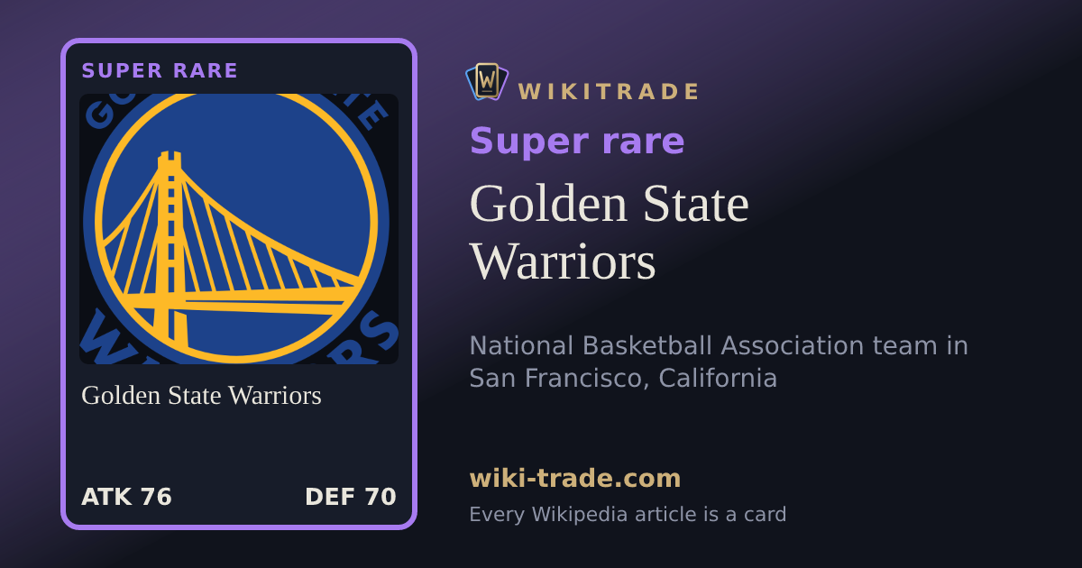 Golden State Warriors — Super rare card