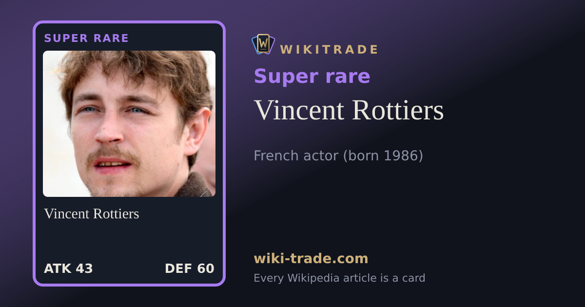 Vincent Rottiers — Super rare card