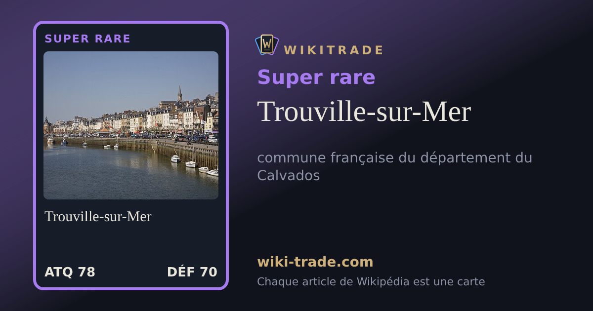 Trouville-sur-Mer — carte Super rare