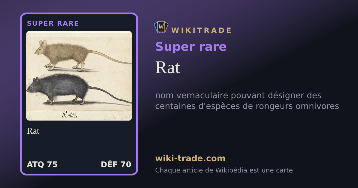 Rat — carte Super rare