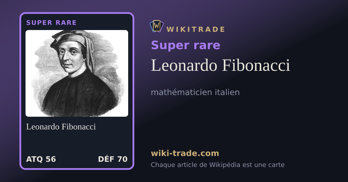 Leonardo Fibonacci — carte Super rare