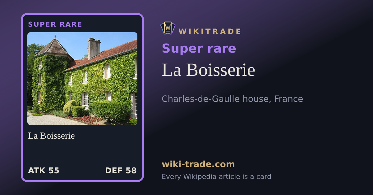 La Boisserie — Super rare card